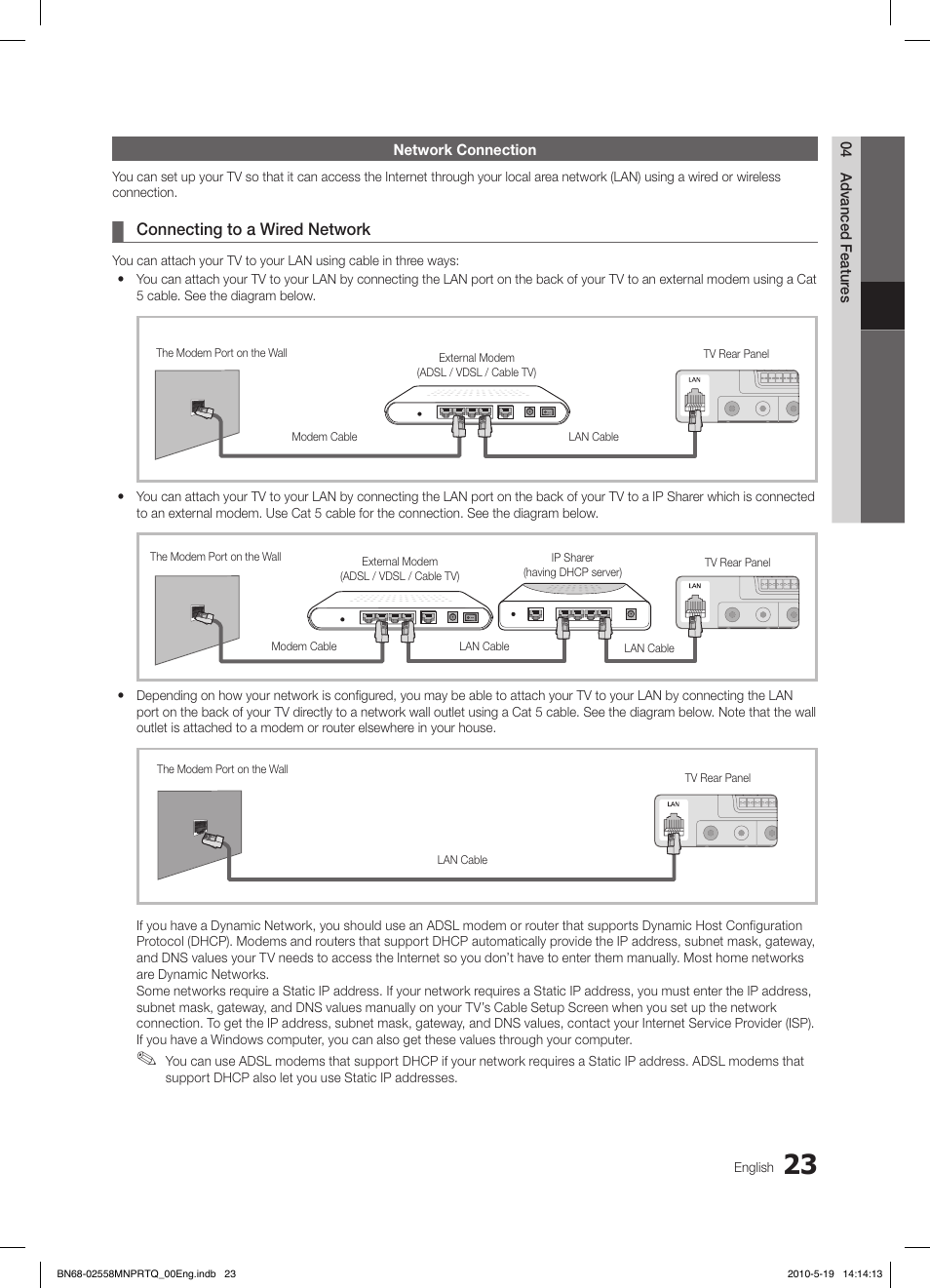 Samsung LE32C650L1W User Manual | Page 23 / 209