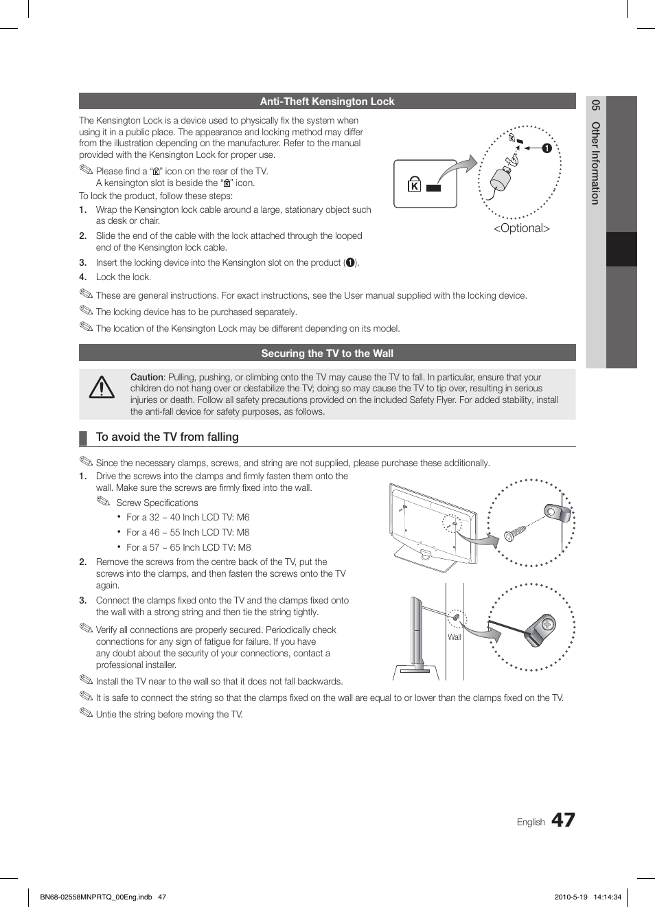 Samsung LE32C650L1W User Manual | Page 47 / 209