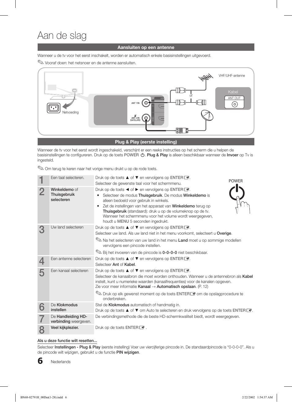Aan de slag | Samsung LE46C570J1S User Manual | Page 153 / 197