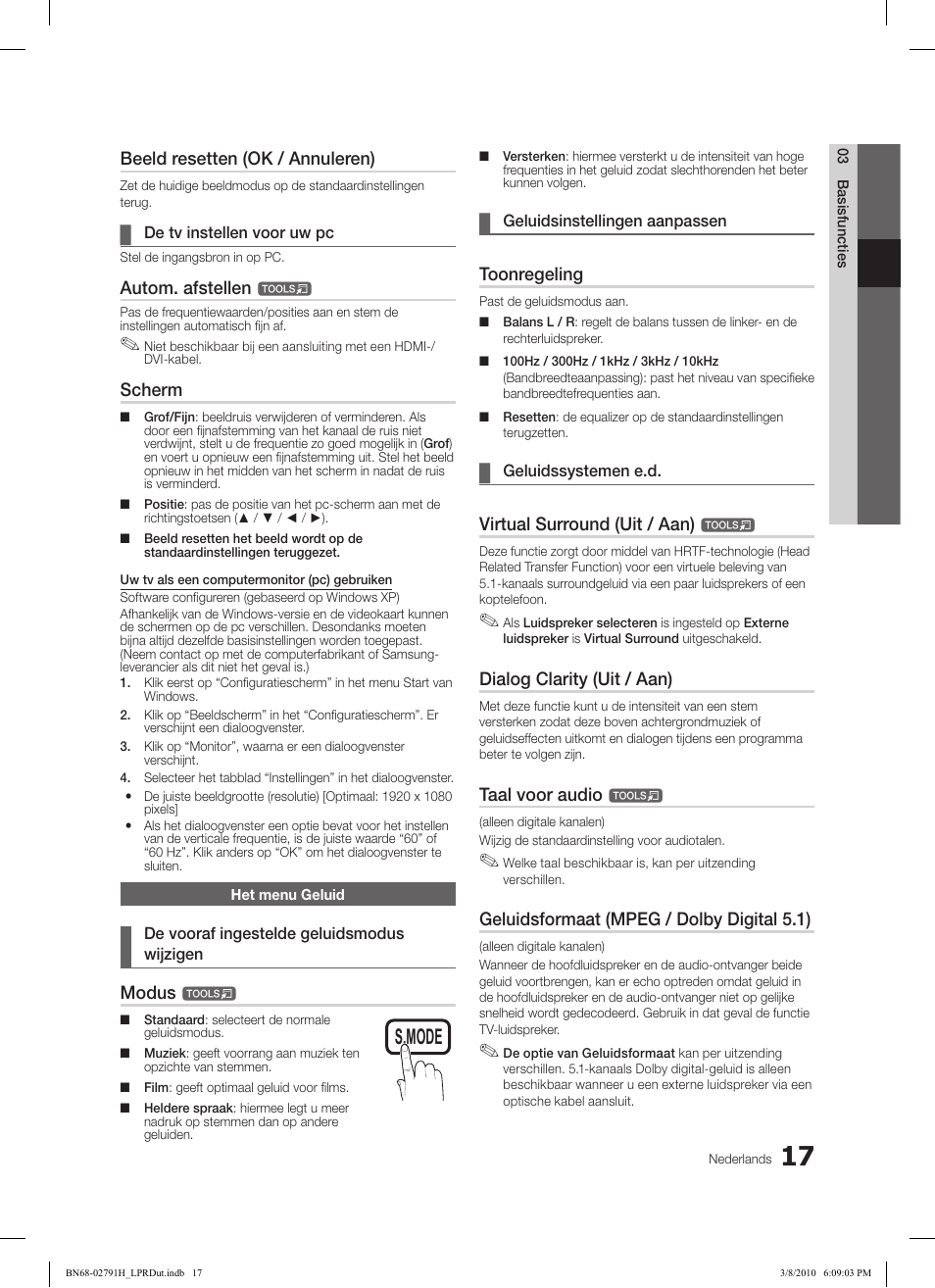 Subt. dual i-ii p.mode s.mode source, Hdmi, Ch list | Samsung LE46C570J1S User Manual | Page 164 / 197