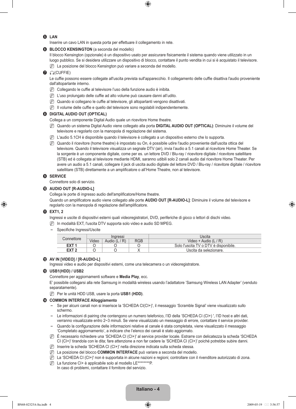 Samsung LE37B651T3P User Manual | Page 230 / 302