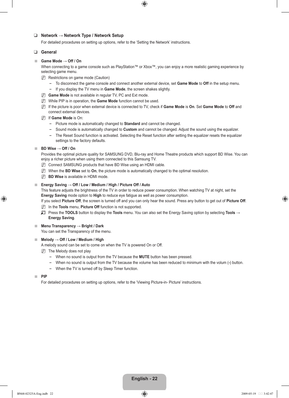 Samsung LE37B651T3P User Manual | Page 24 / 302