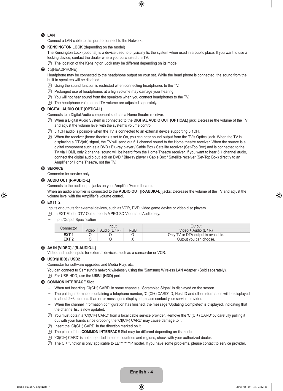 Samsung LE37B651T3P User Manual | Page 6 / 302