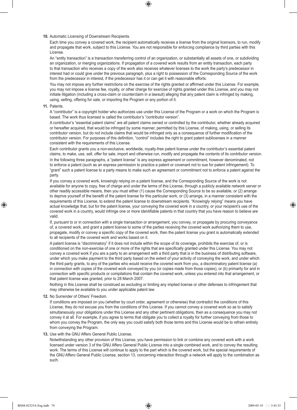 Samsung LE37B651T3P User Manual | Page 76 / 302