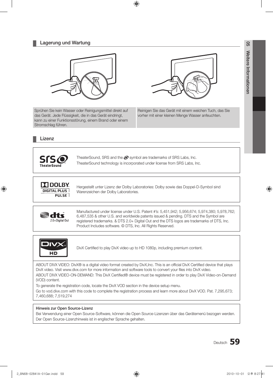 Samsung UE37C6730US User Manual | Page 119 / 241