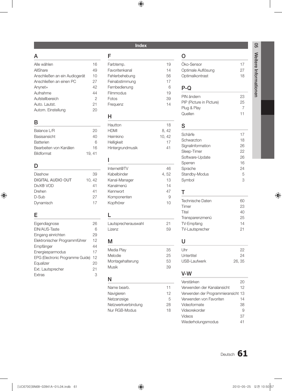 Samsung UE37C6730US User Manual | Page 121 / 241