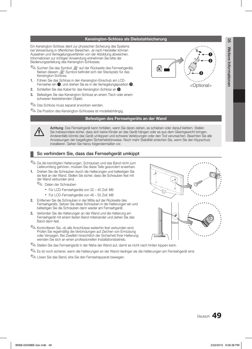 Samsung LE46C653M2W User Manual | Page 103 / 217