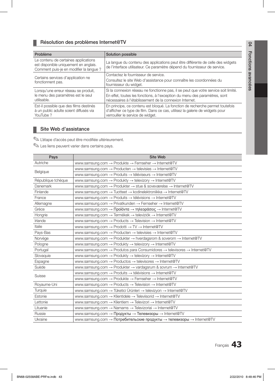 Samsung LE46C653M2W User Manual | Page 151 / 217