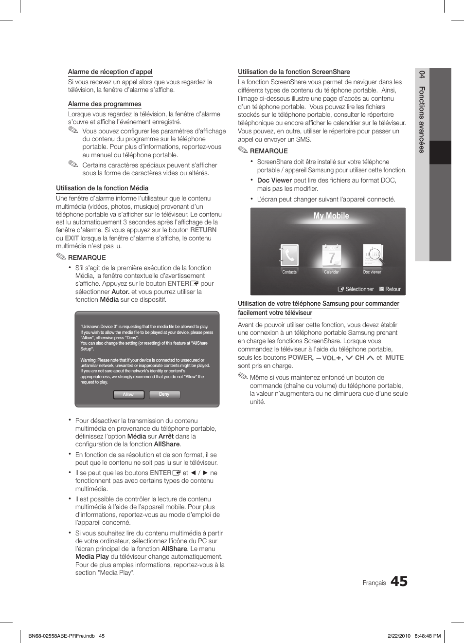 Samsung LE46C653M2W User Manual | Page 153 / 217