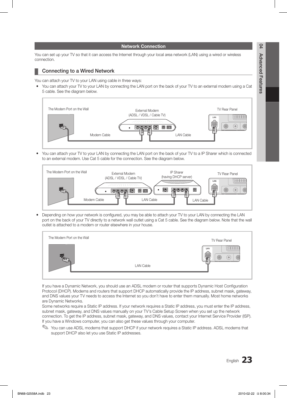 Samsung LE46C653M2W User Manual | Page 23 / 217