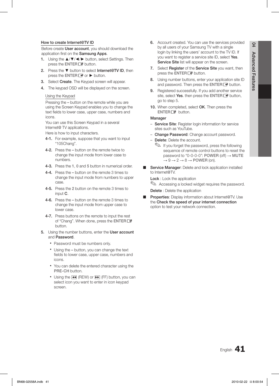 Samsung LE46C653M2W User Manual | Page 41 / 217