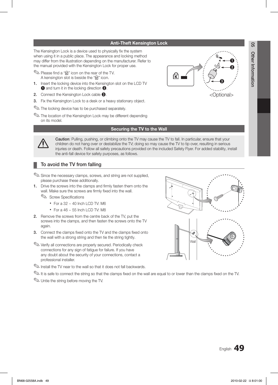 Samsung LE46C653M2W User Manual | Page 49 / 217