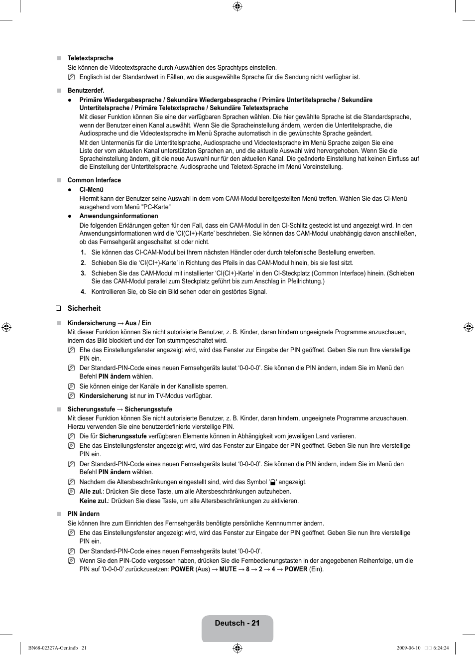 Samsung LE40B750U1P User Manual | Page 107 / 302