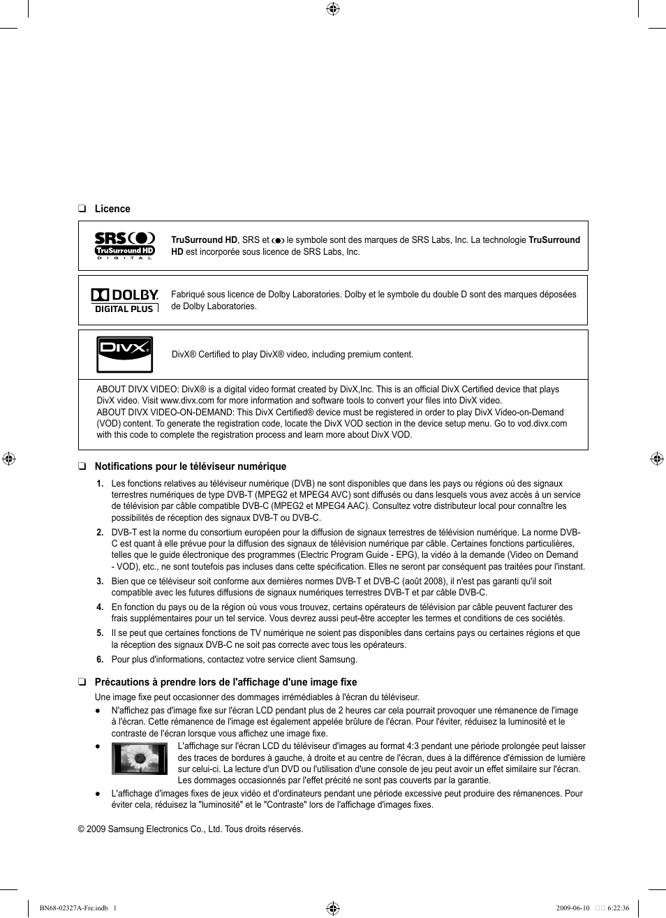 Samsung LE40B750U1P User Manual | Page 156 / 302