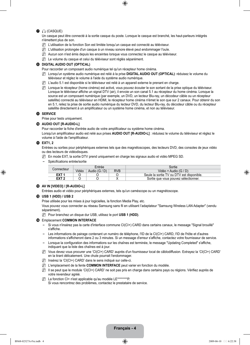 Samsung LE40B750U1P User Manual | Page 160 / 302