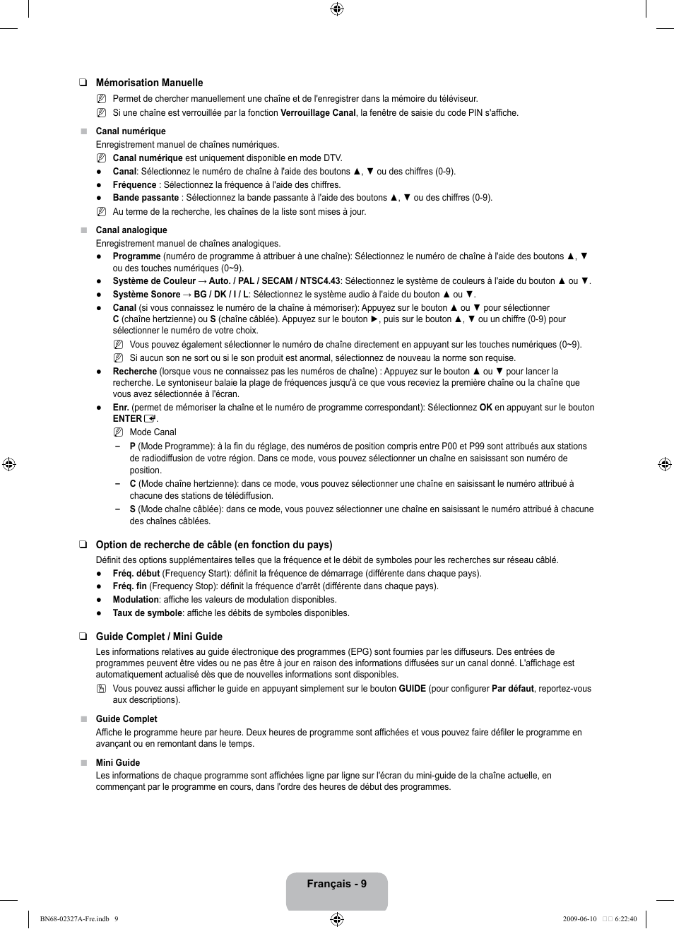 Samsung LE40B750U1P User Manual | Page 165 / 302