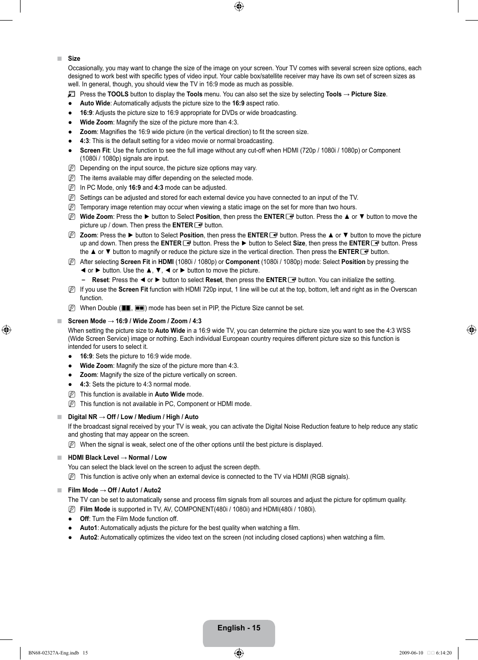 Samsung LE40B750U1P User Manual | Page 17 / 302