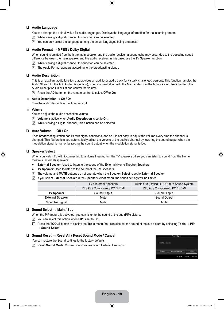 Samsung LE40B750U1P User Manual | Page 21 / 302