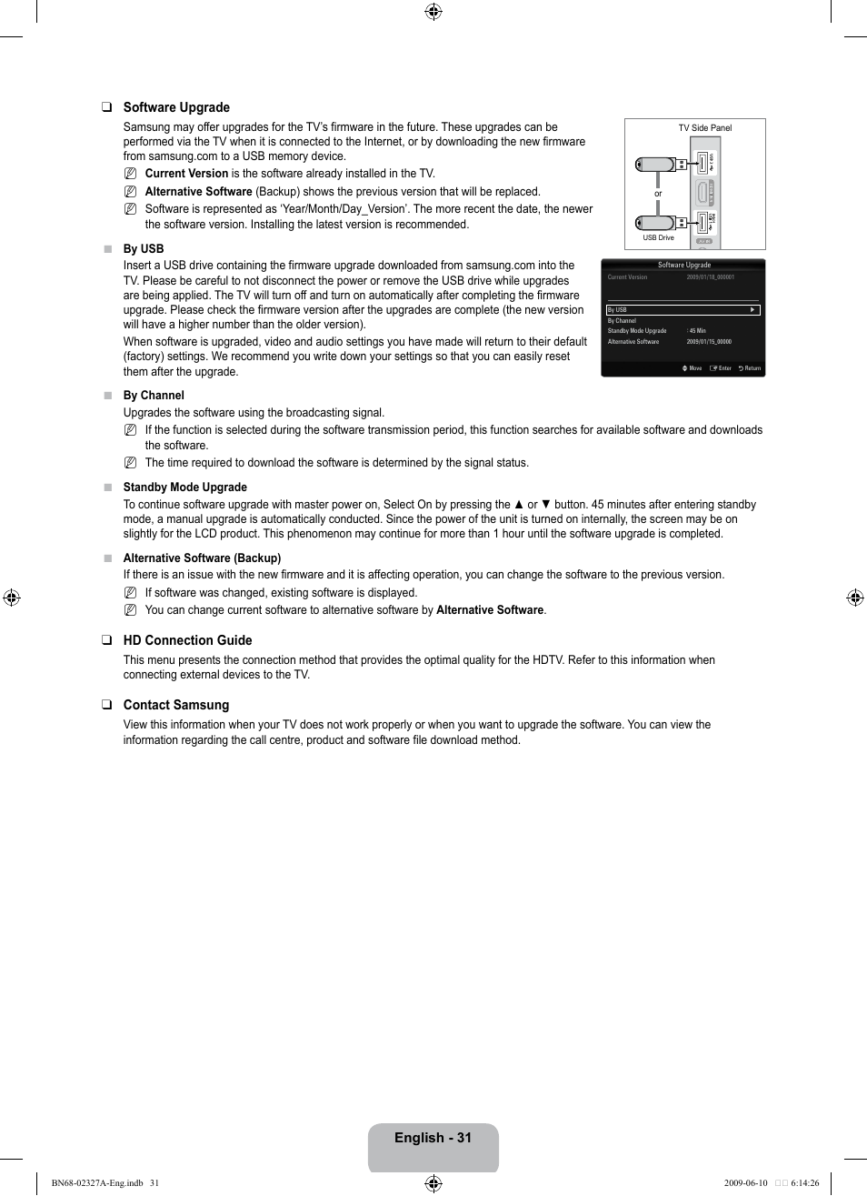 Samsung LE40B750U1P User Manual | Page 33 / 302