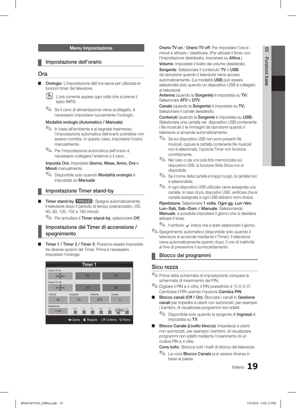 Sicu rezza | Samsung LE46C579J1S User Manual | Page 166 / 198