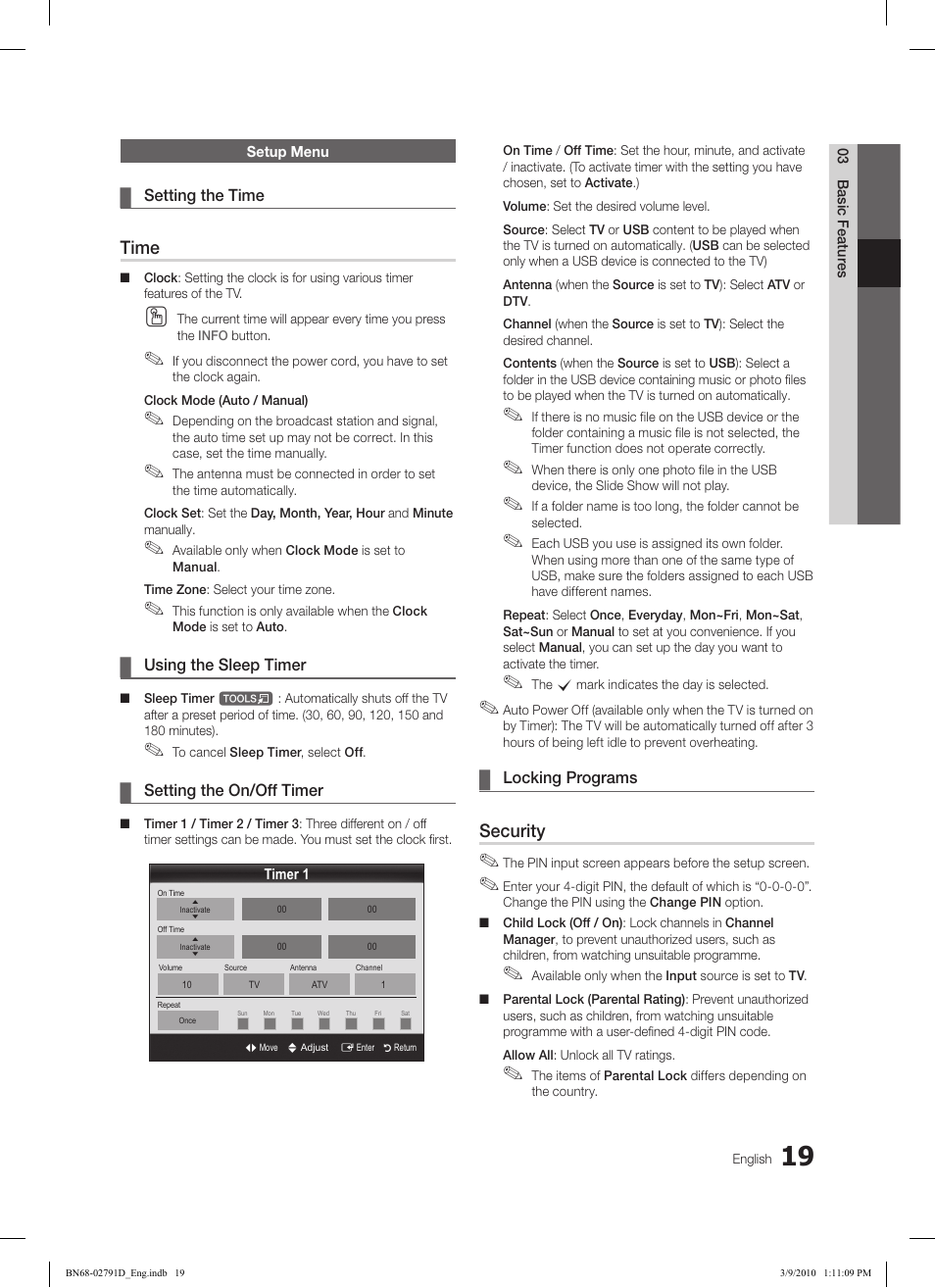 Samsung LE46C579J1S User Manual | Page 19 / 198