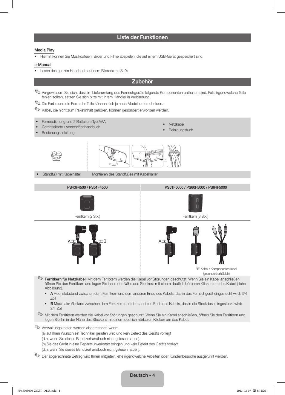 Samsung PS51F5000AW User Manual | Page 40 / 73