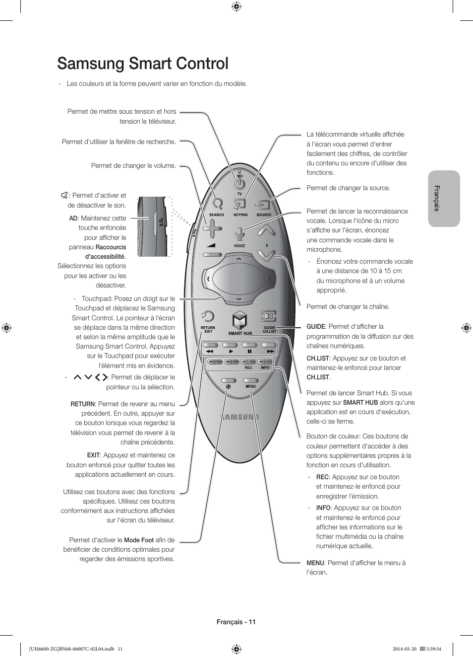 Samsung smart control | Samsung UE40H6740SV User Manual | Page 55 / 89