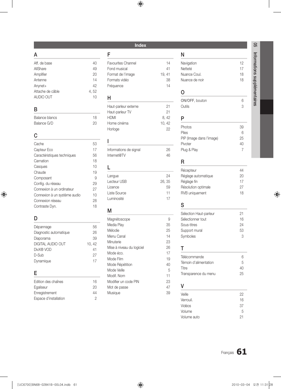 Samsung UE37C6730US User Manual | Page 121 / 241