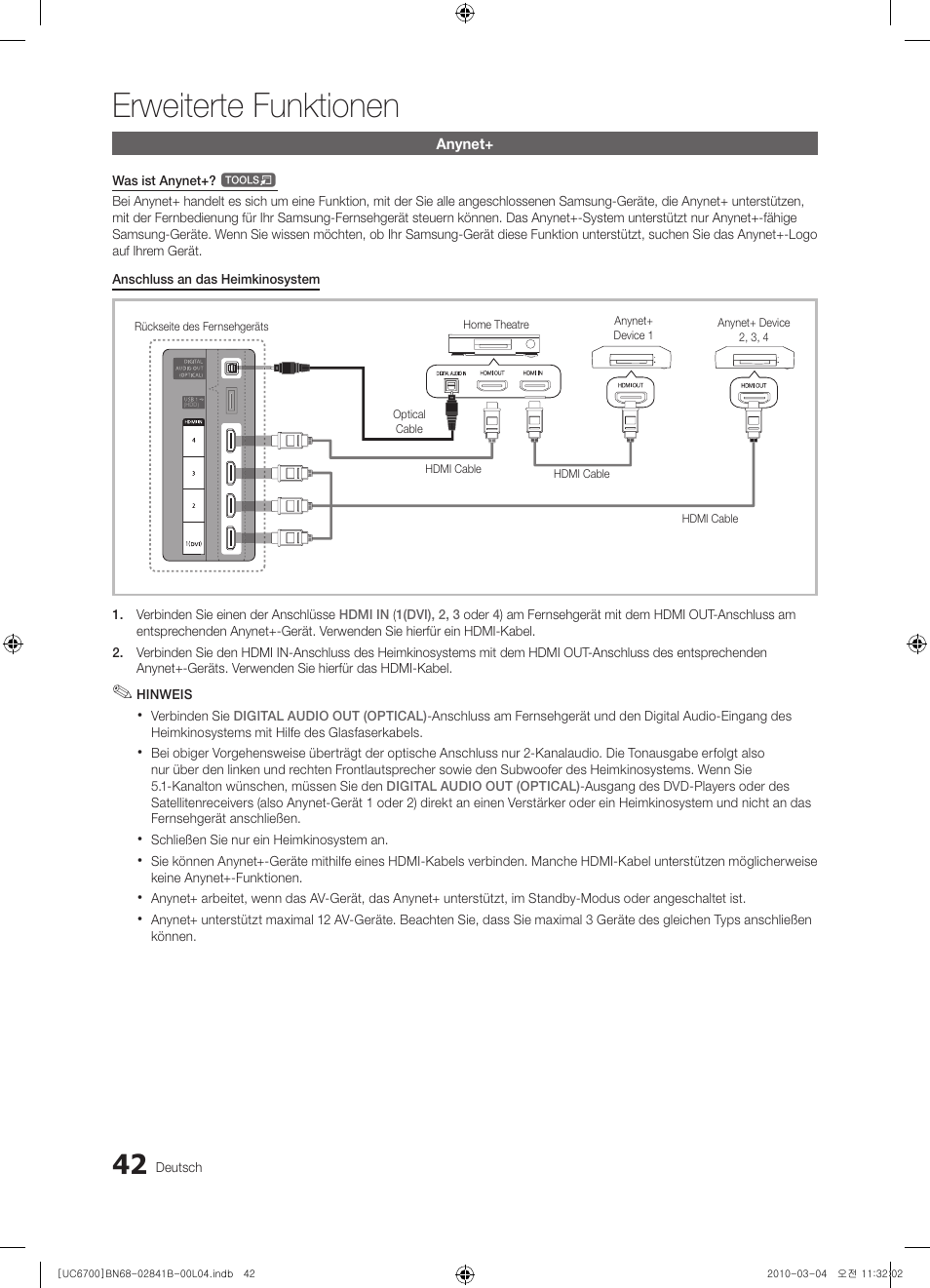 Erweiterte funktionen | Samsung UE37C6730US User Manual | Page 162 / 241