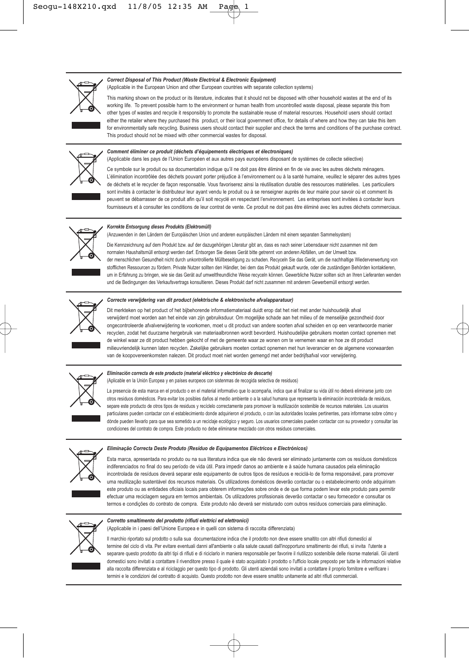 Samsung LE32T51S User Manual | Page 144 / 147