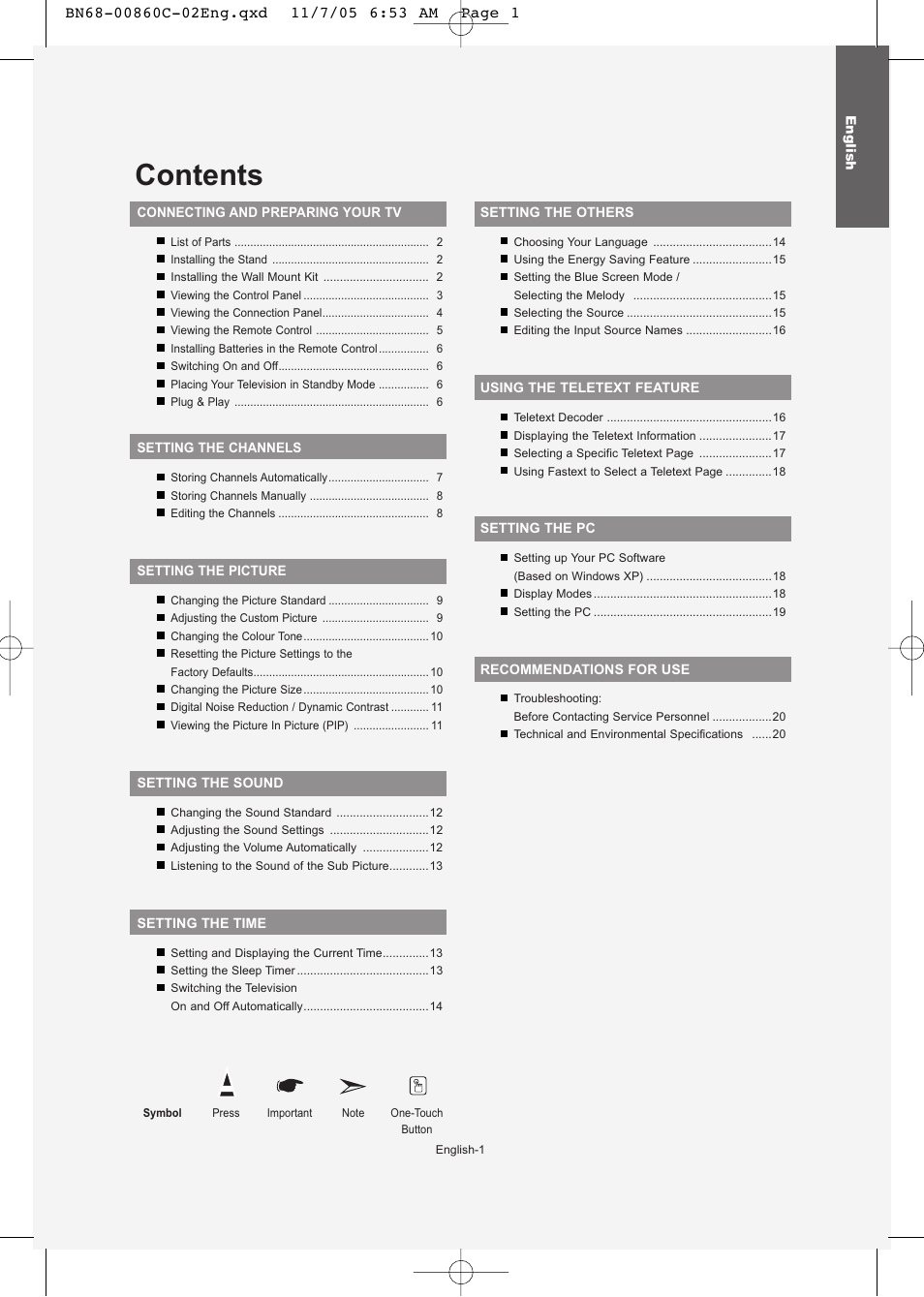 Samsung LE32T51S User Manual | Page 3 / 147