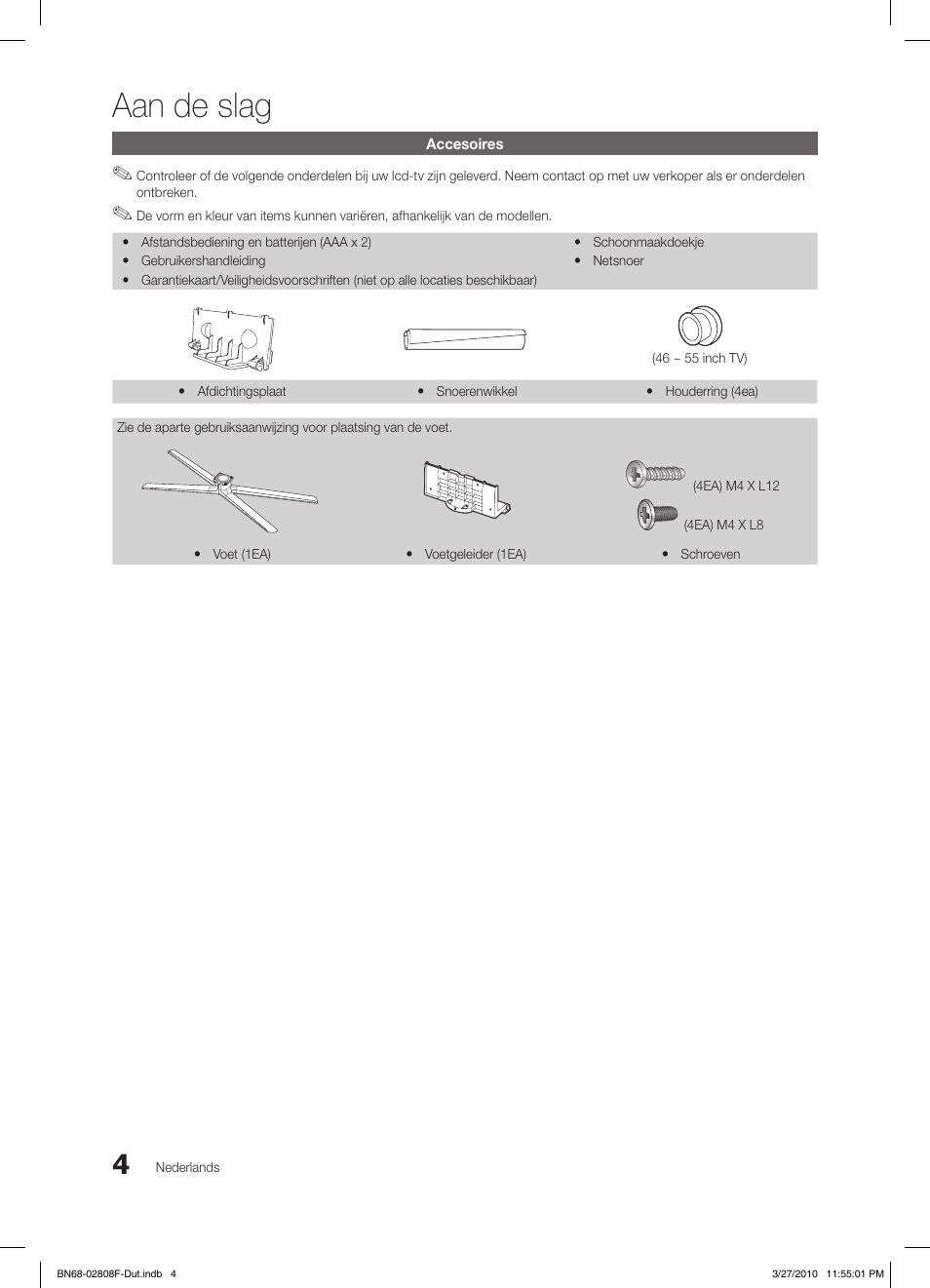 Aan de slag | Samsung LE40C750R2W User Manual | Page 187 / 245