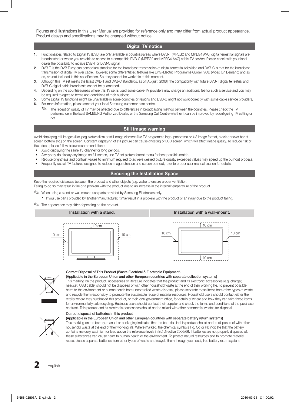 Samsung LE40C750R2W User Manual | Page 2 / 245