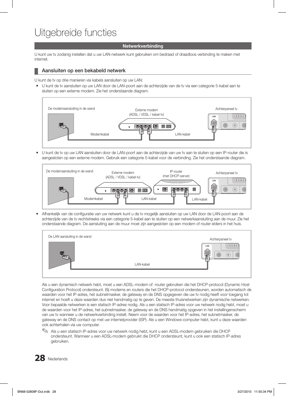 Uitgebreide functies | Samsung LE40C750R2W User Manual | Page 211 / 245