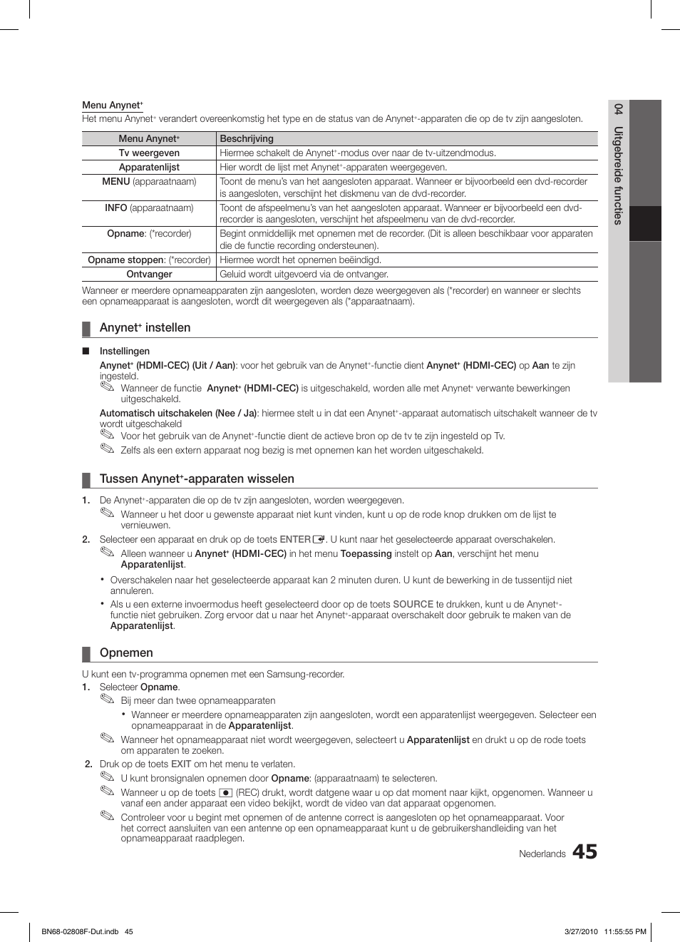 Samsung LE40C750R2W User Manual | Page 228 / 245