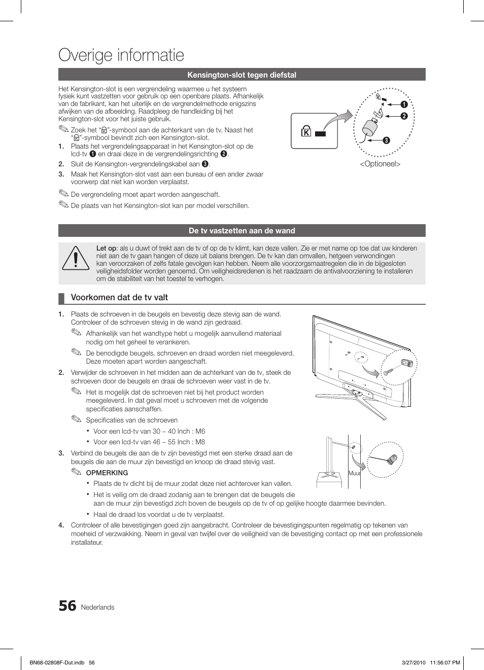 Overige informatie | Samsung LE40C750R2W User Manual | Page 239 / 245