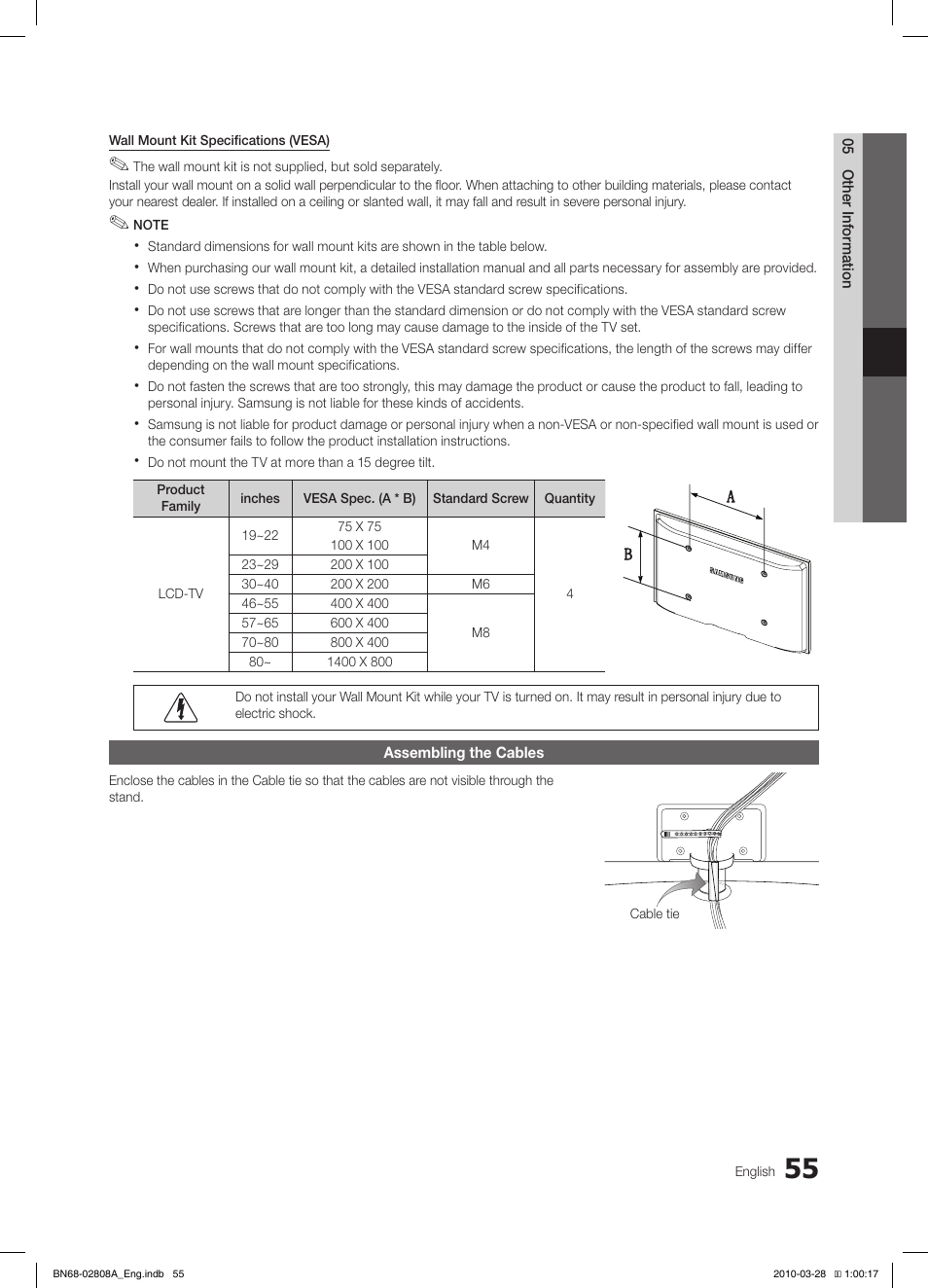 Samsung LE40C750R2W User Manual | Page 55 / 245