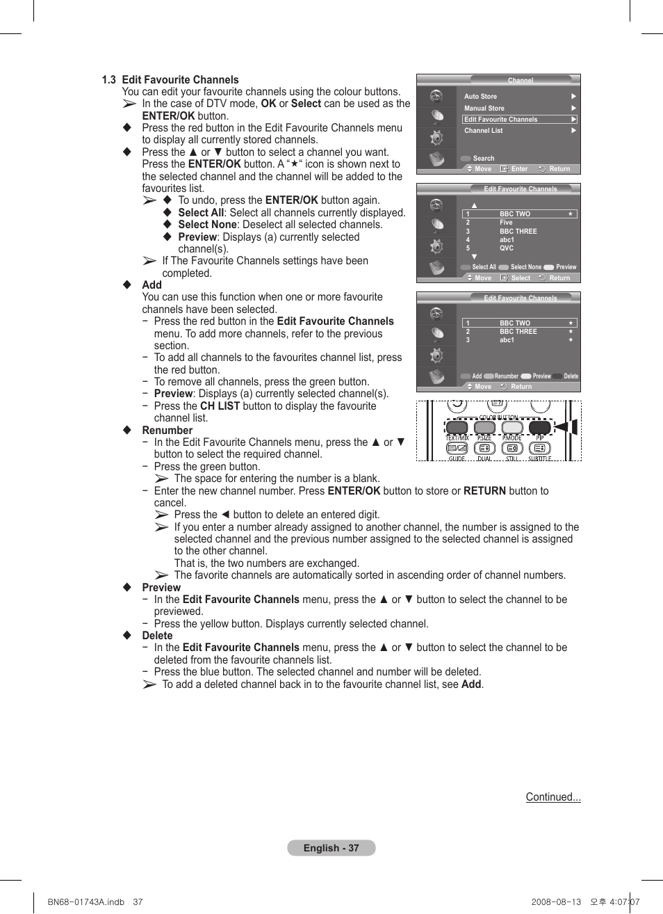 Samsung PS50A417C2D User Manual | Page 37 / 477