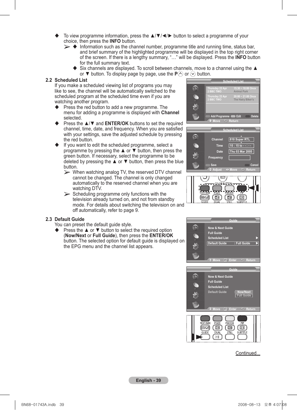 Samsung PS50A417C2D User Manual | Page 39 / 477