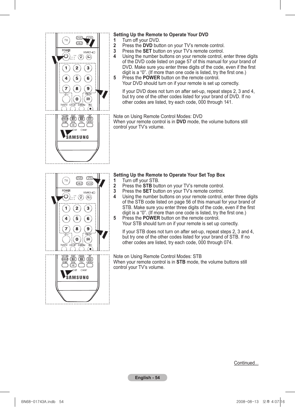 Samsung PS50A417C2D User Manual | Page 54 / 477