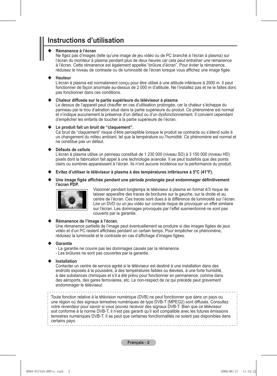 Instructions d’utilisation | Samsung PS50A417C2D User Manual | Page 64 / 477