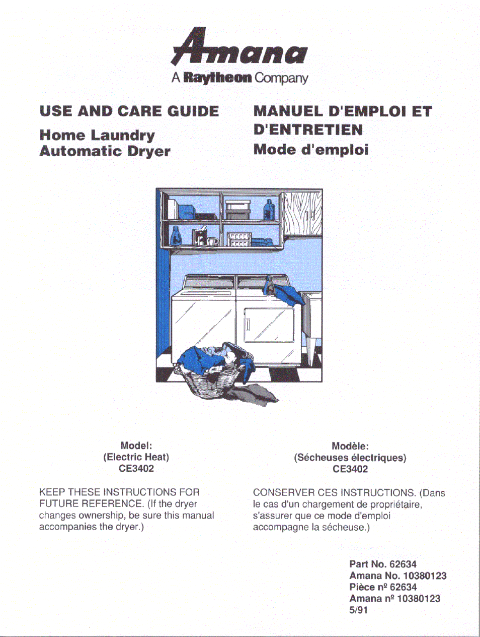 Amana CE3402 User Manual | 6 pages