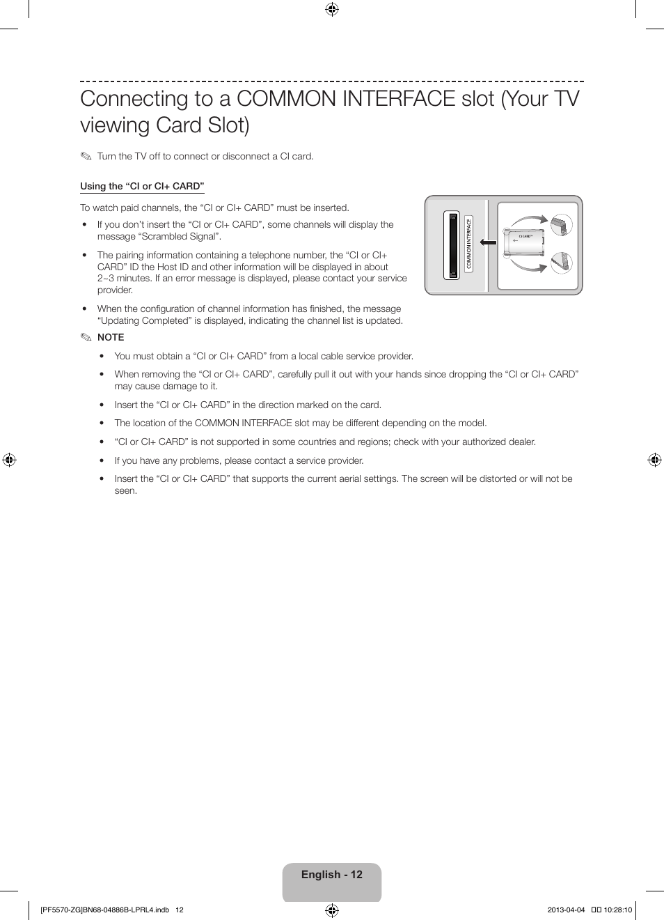 Samsung PS60F5570SS User Manual | Page 12 / 97