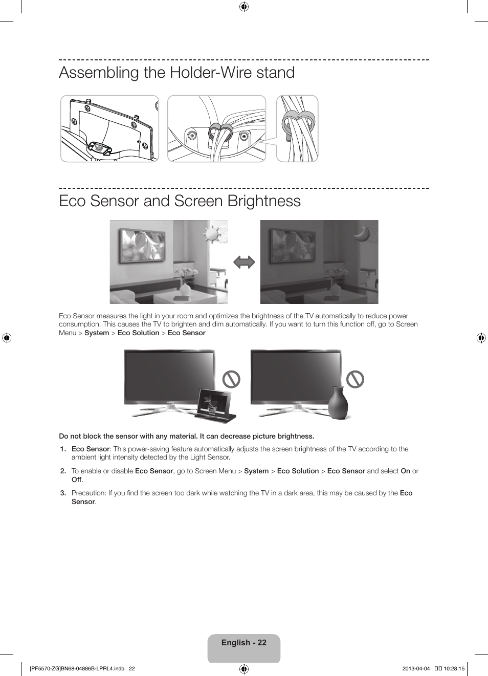 Samsung PS60F5570SS User Manual | Page 22 / 97