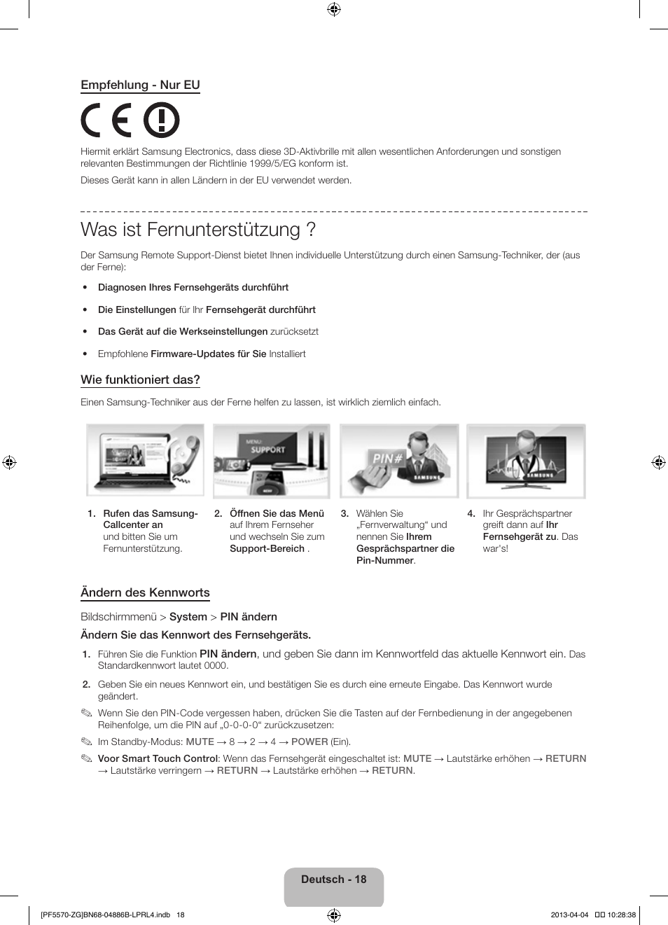 Was ist fernunterstützung | Samsung PS60F5570SS User Manual | Page 66 / 97