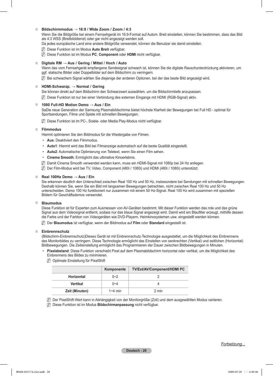 Samsung PS50B679S1S User Manual | Page 111 / 339