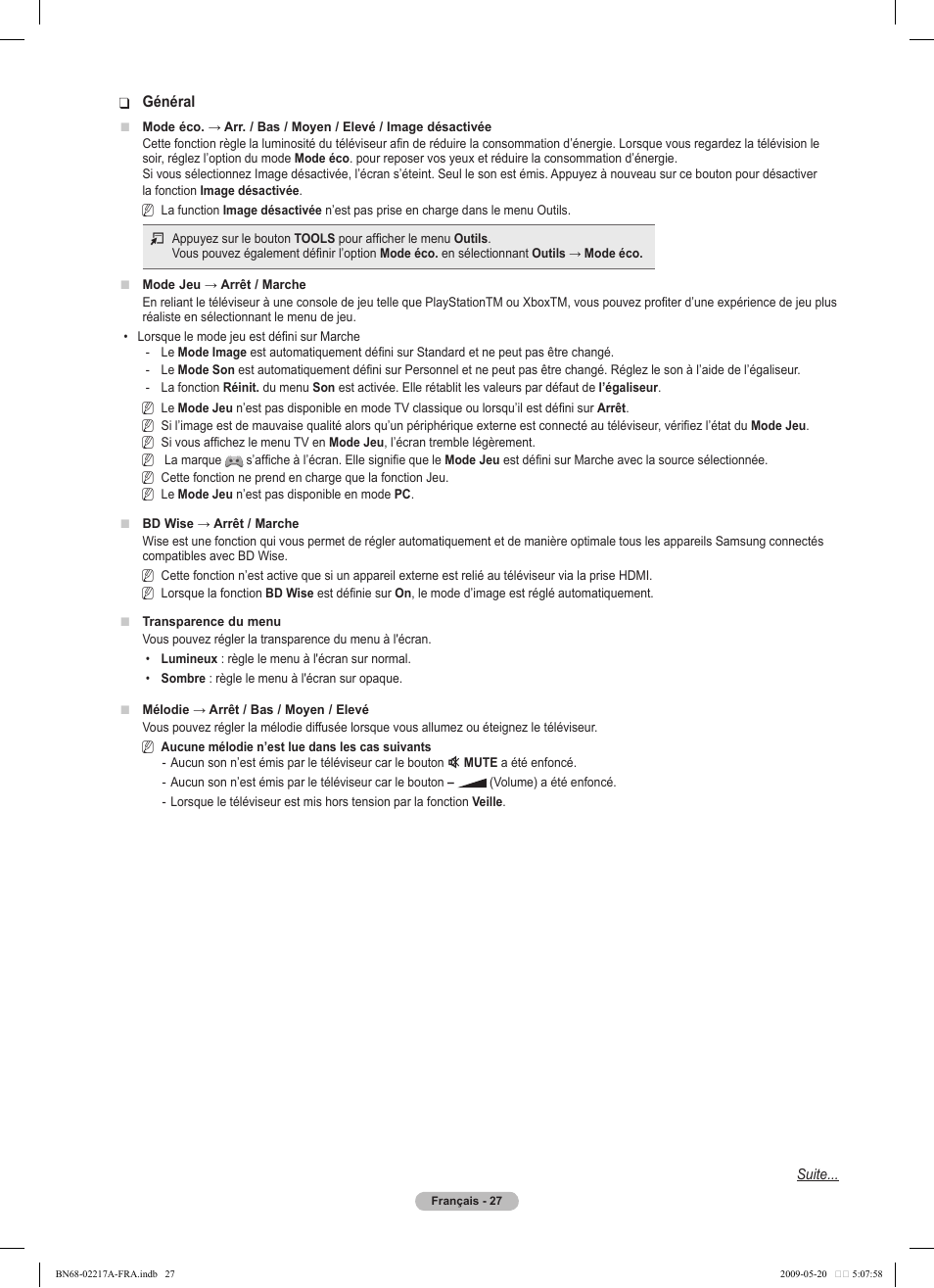 Samsung PS50B679S1S User Manual | Page 200 / 339