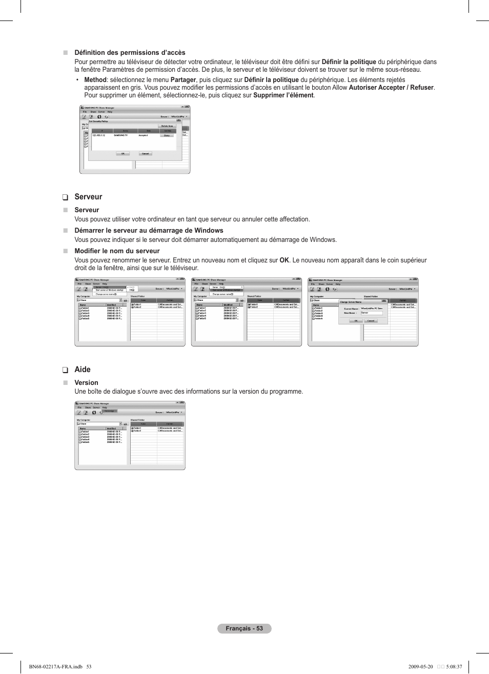 Samsung PS50B679S1S User Manual | Page 226 / 339