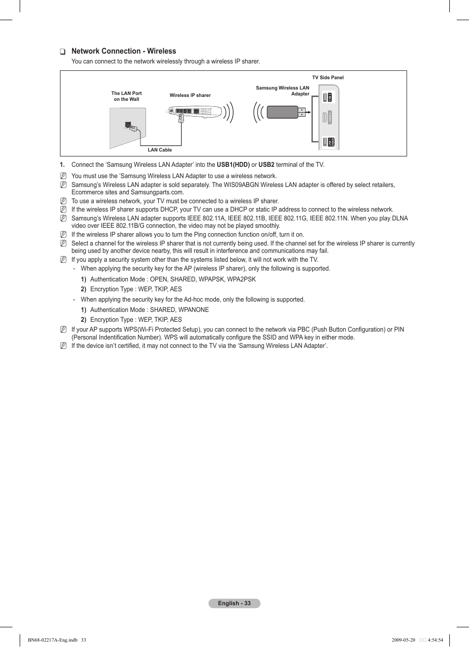 Samsung PS50B679S1S User Manual | Page 33 / 339