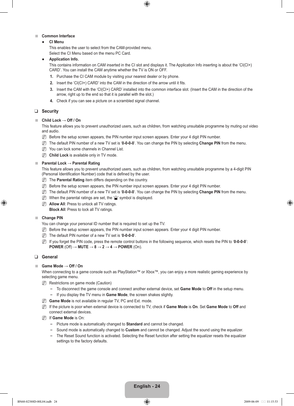 Samsung UE37B6000VP User Manual | Page 26 / 223